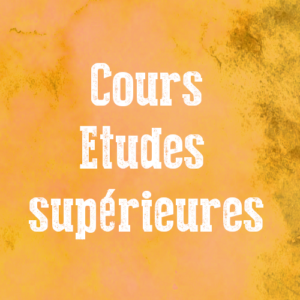 Etudes supérieures