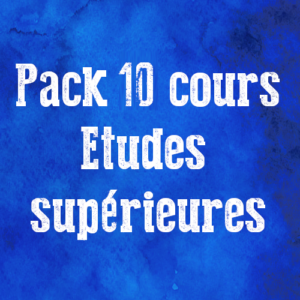 Pack études supérieures